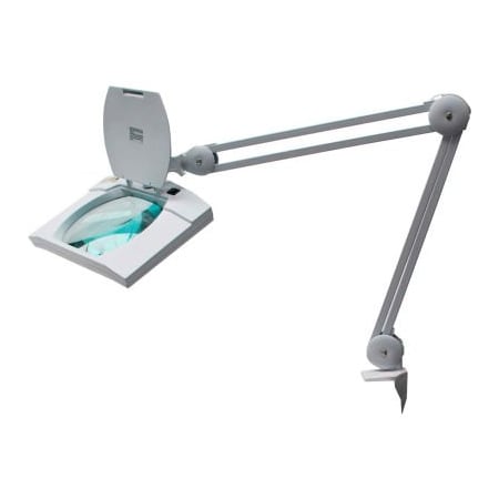 Mg Electronics Magnifier Lamp, 5-Diopter, 7.5inx6.2in Lens, 9W, 530 Lum, 32in Reach, 6400K, White LED695